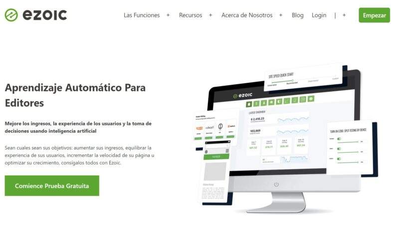 plataforma de monetización EZOIC